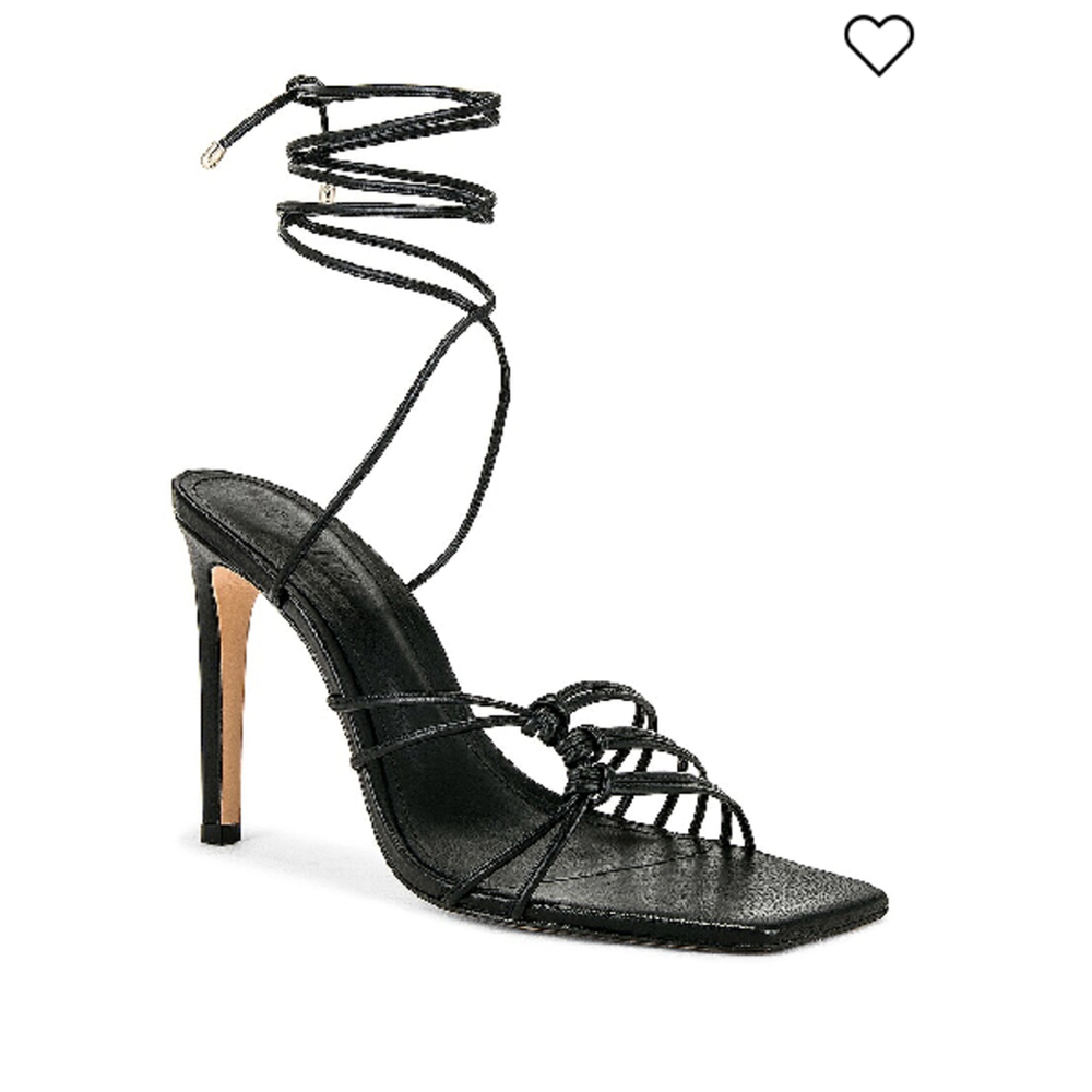 Women's Schutz Leather Sirena Sandal ankle strap heels 8B